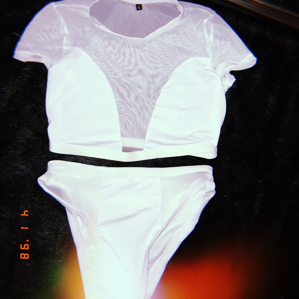 White Two Piece Swimsuit